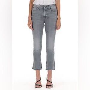 Fidelity Juniper Crop Flare Faded black jeans Sz 28